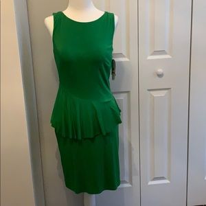 Laundry green layered dress size XS